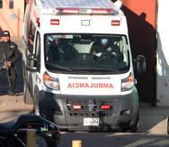Una ambulancia en el estado de Zacatecas, México.