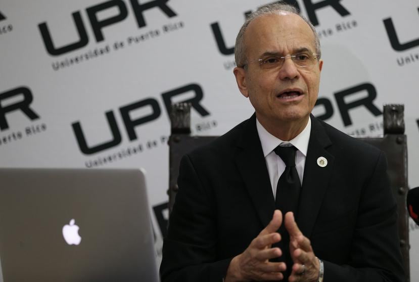 El presidente de la UPR, Dr. Jorge Haddock, (GFR Media)