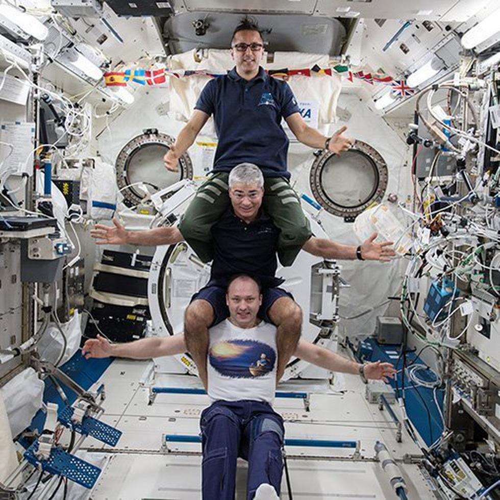 Momentos de Joseph Acabá en la Estación Espacial Internacional