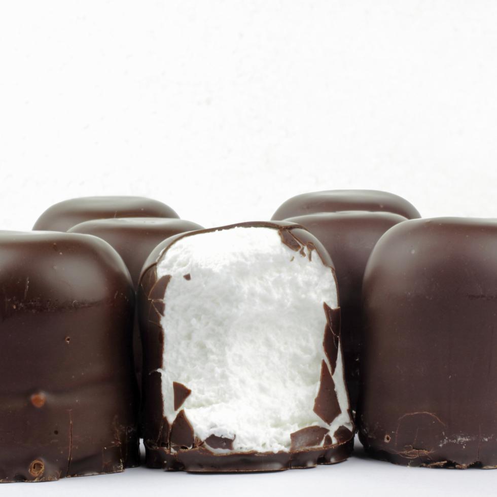 Marshmallows con chocolate