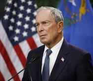 Michael Bloomberg, precandidato demócrata a la presidencia de los Estados Unidos. (AP)