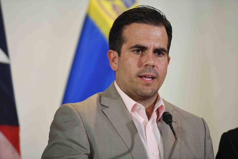Ricardo Rosselló durante la firma de un acuerdo de Cararas Antonio Ledezma para ayudar y asistir a la oposición política del régimen venezolano. (GFR Media)