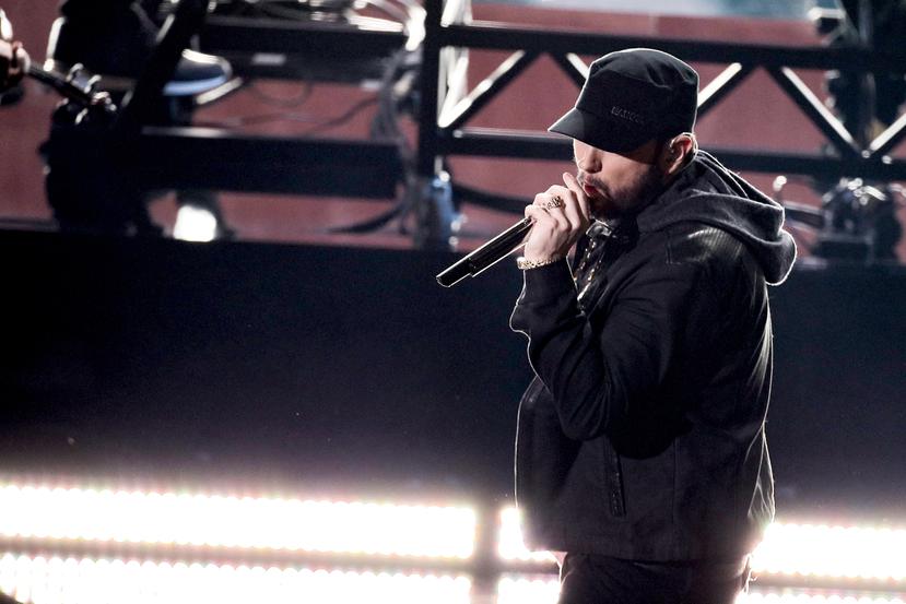 El rapero Eminem será uno de los artistas que actuará en el espectáculo de medio tiempo. EFE/EPA/ETIENNE LAURENT/Archivo
