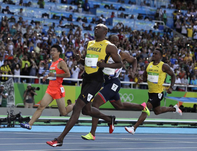 Bolt busca en Río un tercer triplete en los 100 y 200 metros, y el relevo 4x100. (AP / Matt Slocum)
