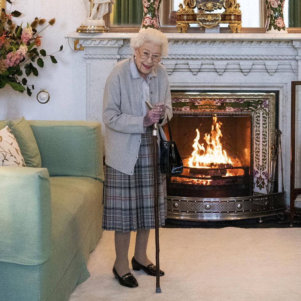 Fotografía de la reina Elizabeth II tomada el 6 de septiembre de 2022 durante su última aparición pública