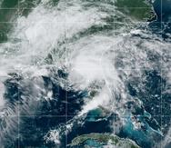 Imagen del satélite que muestra a la tormenta tropical Elsa sobre Florida en la mañana del miércoles, 7 de julio de 2021.