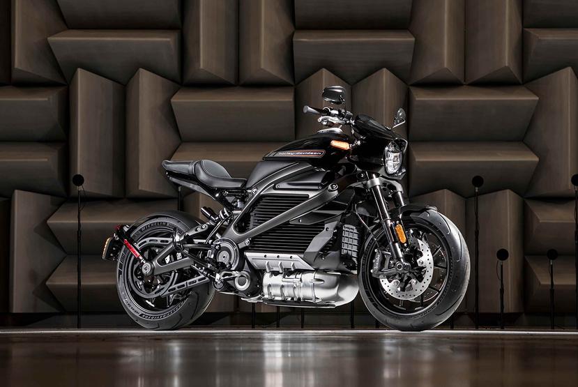 Esta foto sin fecha proporcionada por Harley-Davidson muestra un prototipo de la moto eléctrica de Harley-Davidson, LiveWire. (Harley-Davidson via AP)