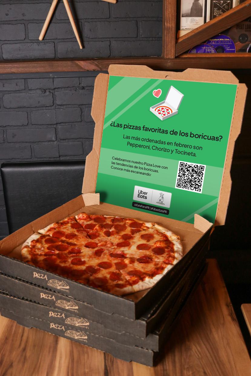 Más de 175,000 pizzas se han pedido a través de Uber Eats en febrero.