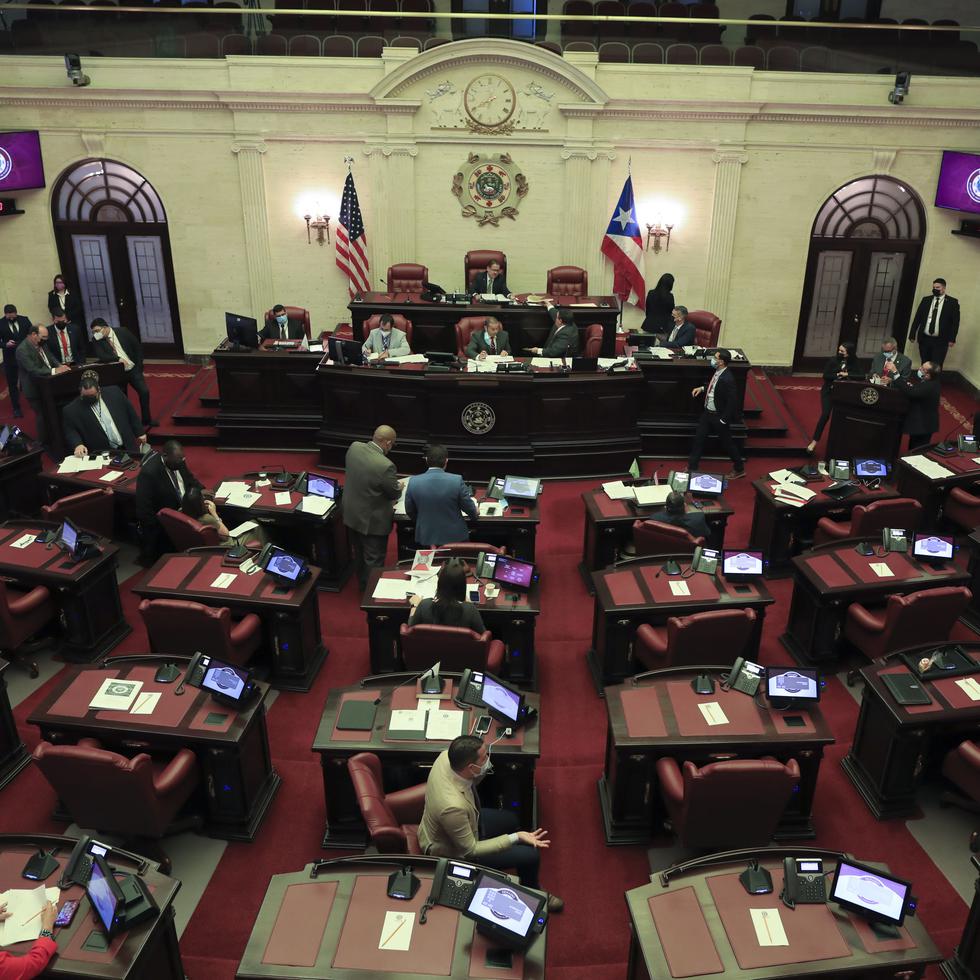 Imagen de archivo que muestra el hemiciclo del Senado de Puerto Rico.