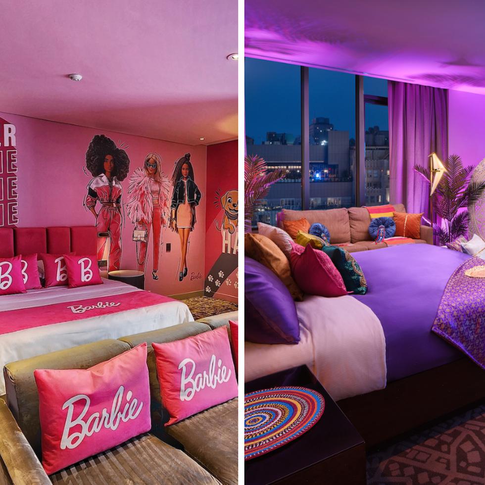 La suite de Barbie está en Colombia y la de Aladdin en Nueva York.