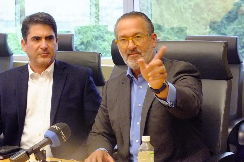 Desde la izquierda, Tomás Torres, de ICSE, junto a Rodrigo Masses, de la Asociación de Industriales. (Suministrada)
