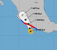 El ciclón mantiene fuerza de huracán categoría 1.