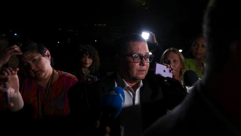 El exalcalde de Guaynabo, Ángel Pérez Otero, a su salida del Tribunal federal tras ser declarado culpable de corrupción por un jurado.