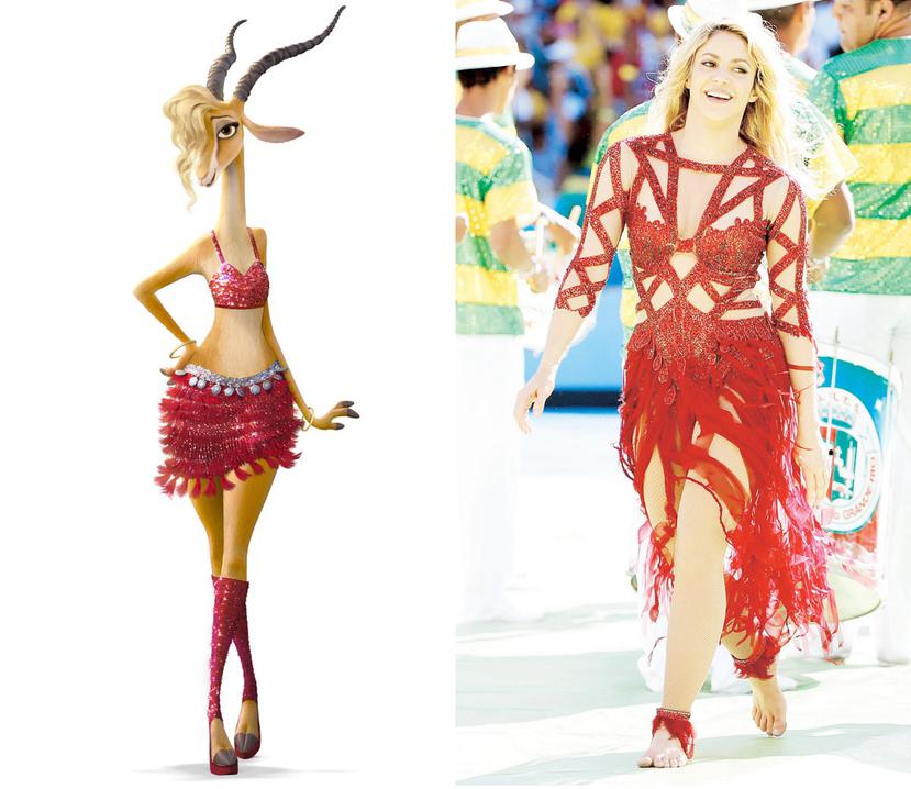 Shakira interpreta a Gazelle en el filme animado. (Archivo)