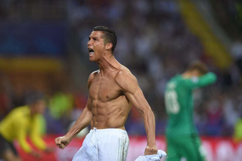 Cristiano Ronaldo metió el último tiro del Madrid, que conquistó su 11er título europeo. (EFE/Peter Powell)
