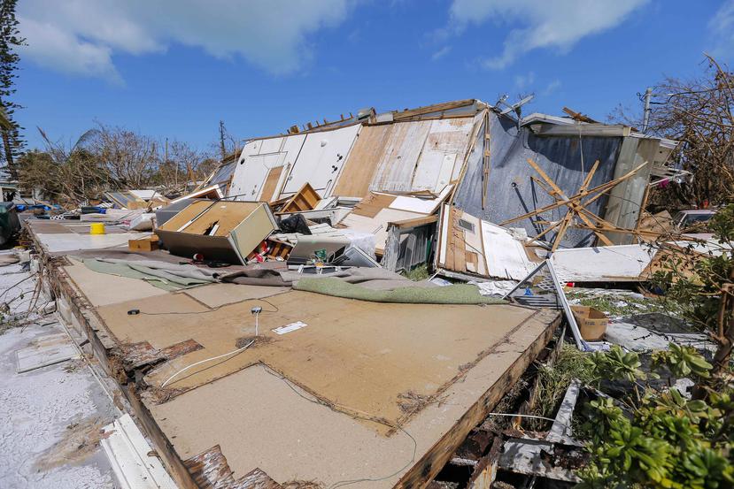 Una casa destruída en los Cayos de Florida. (Agencia EFE)