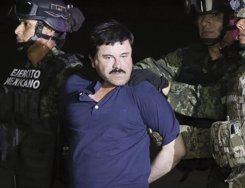 Joaquín "El Chapo" Guzmán, señalado como el líder del cartel de Sinaloa, fue capturado en el noroeste de México en enero de 2016 y un año después extraditado a Estados Unidos. (EFE / José Méndez)