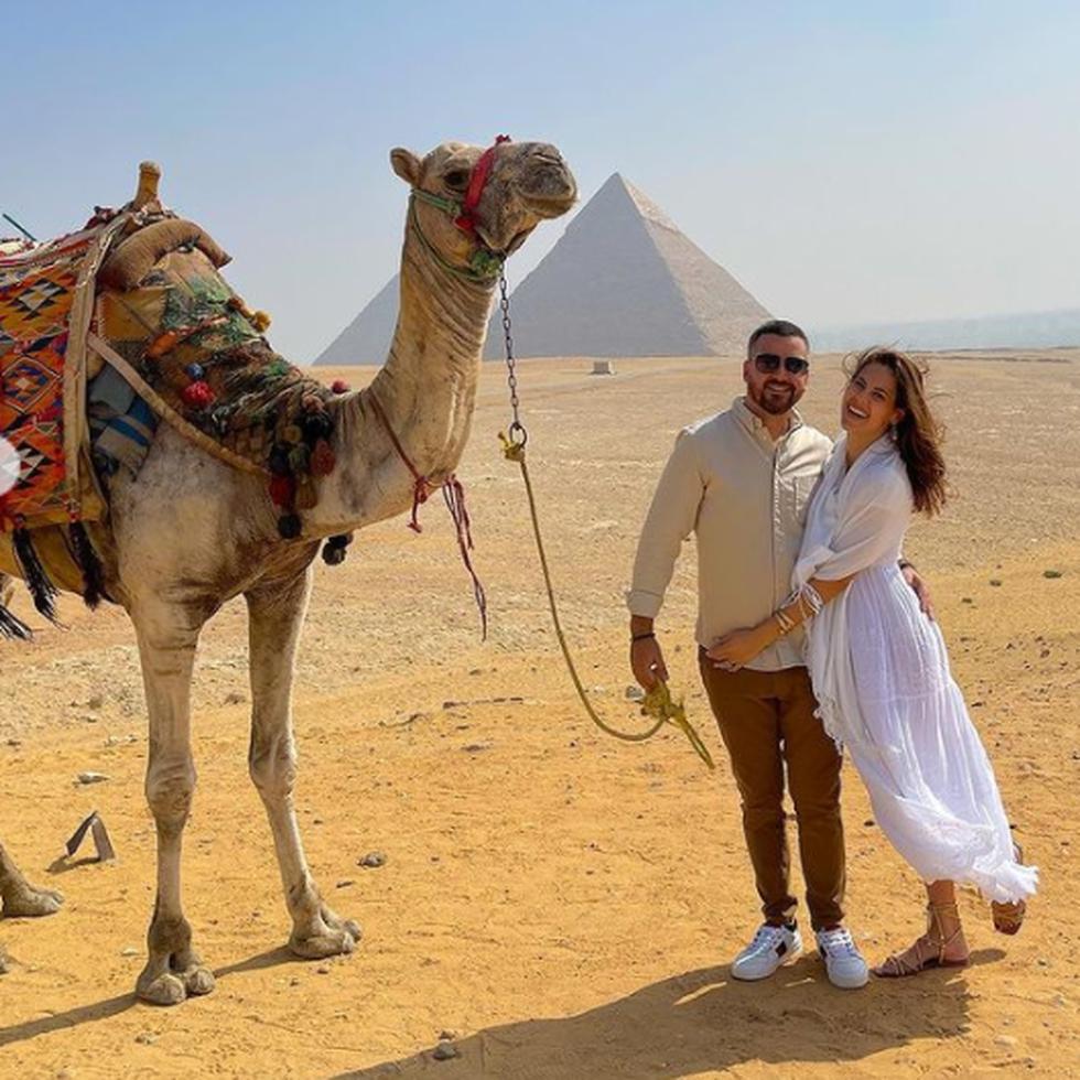 La pareja viajó este año a Egipto, Dubai y Jordania, entre otros destinos. (Captura / Instagram).