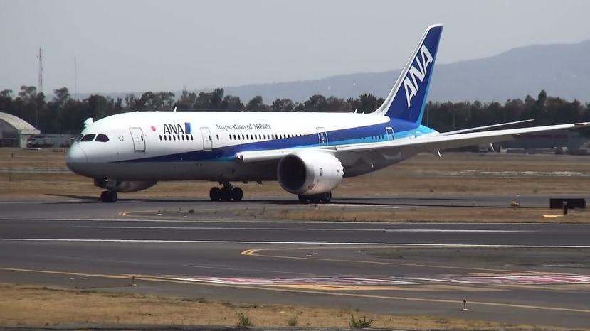 Imagen ilustrativa de un avión de la compañía All Nippon Airway (Captura / YouTube)