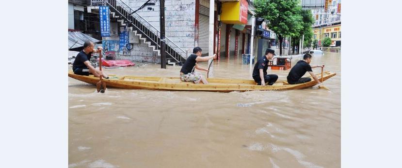 China ha sido azotado por fuertes lluvias durante los pasados días. (AFP)