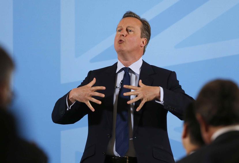 Cameron hizo las expresiones tras una pregunta de la cadena televisiva ITV. (AP)