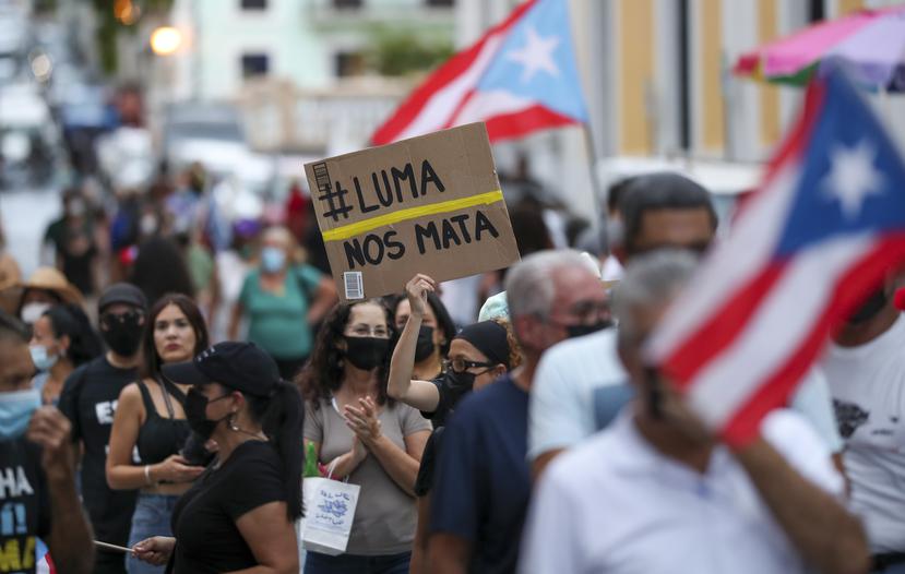 Hace unos días hubo una protesta contra LUMA Energy en el Viejo San Juan.
