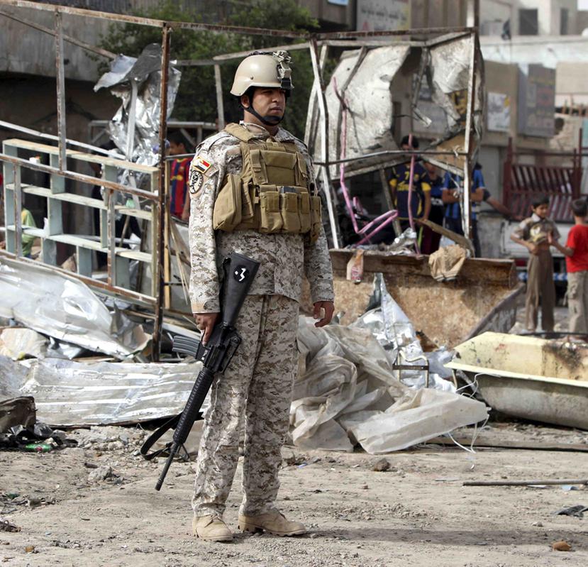 Soldados iraquíes en Bagdad. (GFR Media)