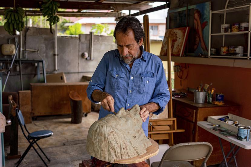 Jesús Ortiz Torres, in his workshop.