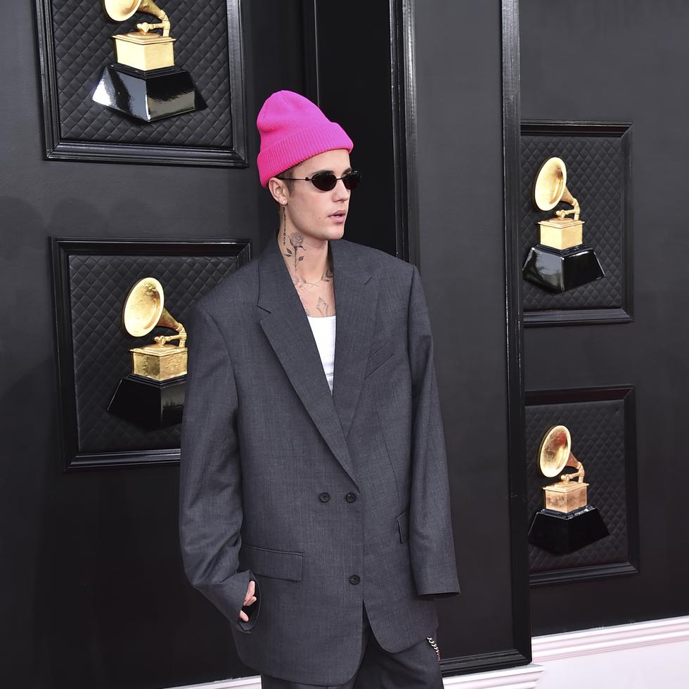 Justin Bieber en su llegada a los Grammys. (Archivo)