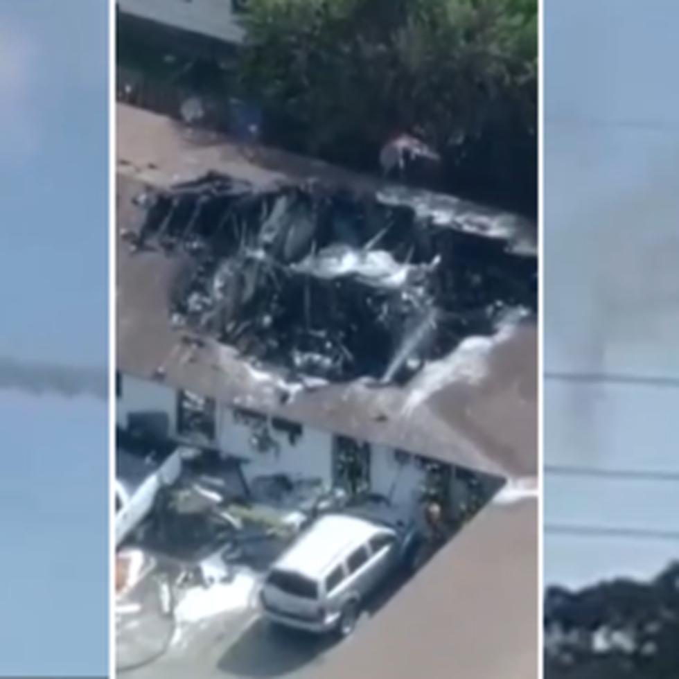 Dos muertos y cuatro hospitalizados por caída de helicóptero sobre un edificio en Florida 