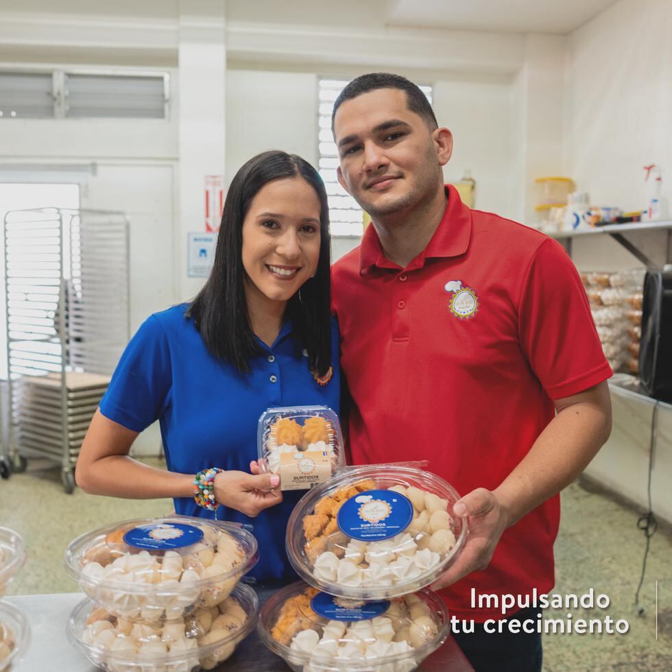 Los propietarios de Bon Bini Bakery, Cristina Vélez y Miguel Cruz, forman parte de la campaña de Walmart para resaltar los productos hechos en Puerto Rico que se venden en sus tiendas.
