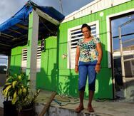 Maritza Calvo perdió su vivienda en el barrio Limones, sector Vieques, en Yabucoa.
