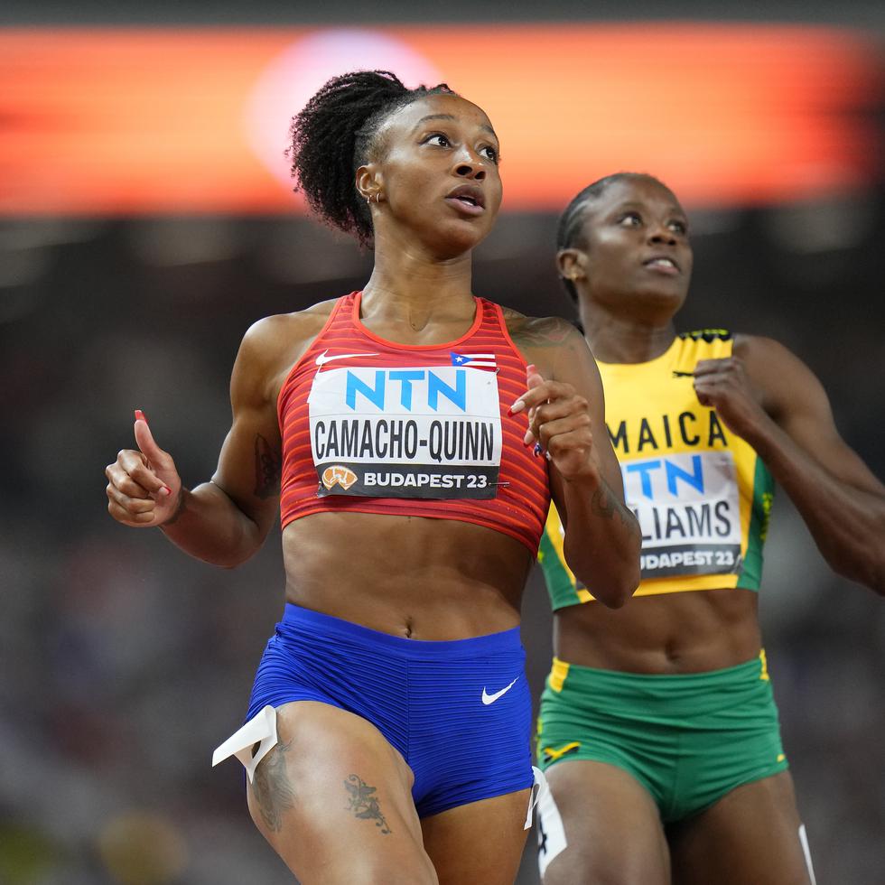 Jasmine Camacho-Quinn y Danielle Williams, de Jamaica, se medirán en la final de los 100 metros con vallas.