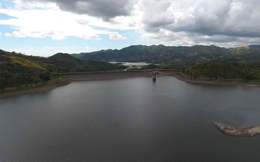 El embalse y represa de Toa Vaca en Villalba, el cual se encuantra en nivel de observación. (GFR Media)