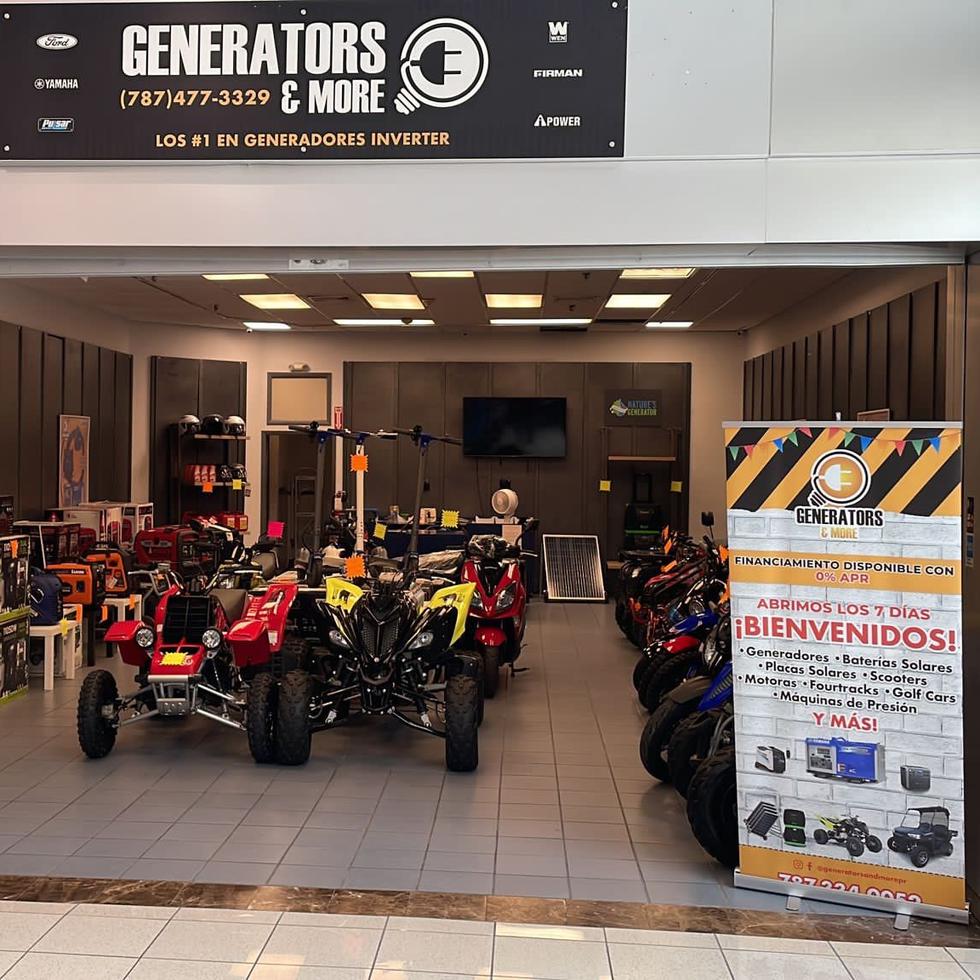 Generators & More cuenta con cinco tiendas en Mayagüez, Aguadilla, Ponce y Bayamón.