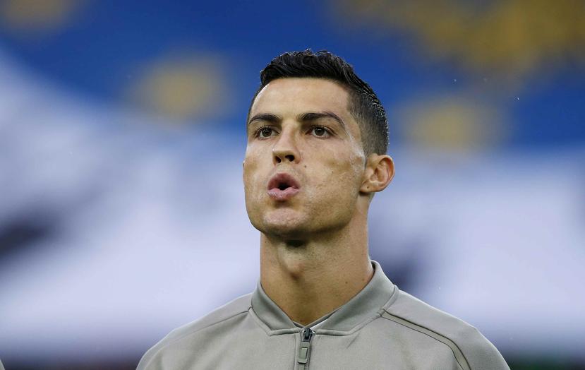 Cristiano Ronaldo durante un calentamiento del equipo Juventus. (AP)