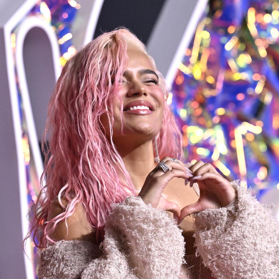 Karol G, en el pasado mes de septiembre, a su llegada para los MTV Video Music Awards en Nueva Jersey.