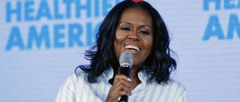 Michelle Obama señaló que en el libro habla de sus raíces “y de cómo una niña del lado sur de Chicago encontró su voz y la desarrolló para utilizarla y empoderar a los demás”. (Foto”AP)