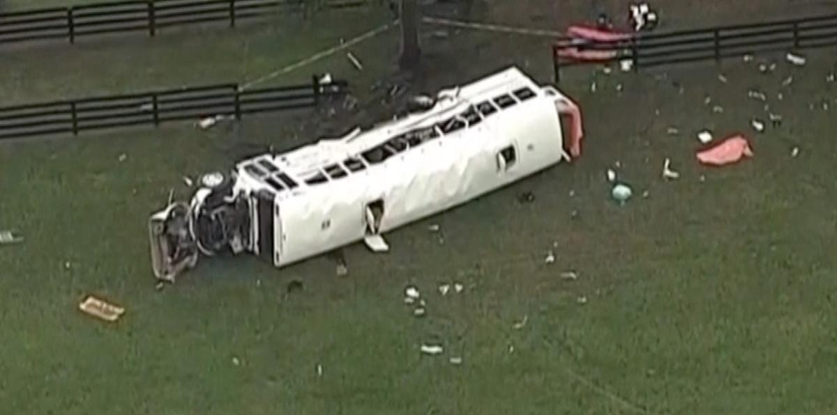 Autobús se vuelca en Florida: lo que se vio en la trágica escena
