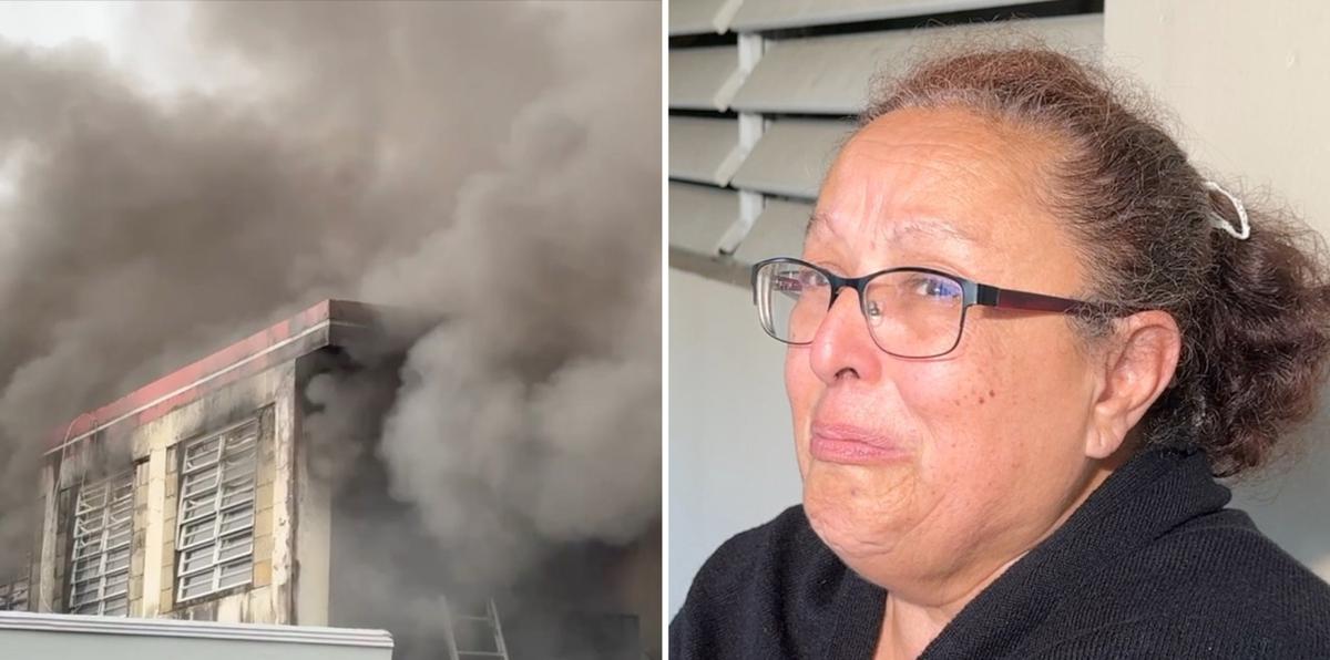 “Lo perdí todo. Corrí para no quemarme”: mujer narra cómo escapó de fuego que devoró su casa en San Juan