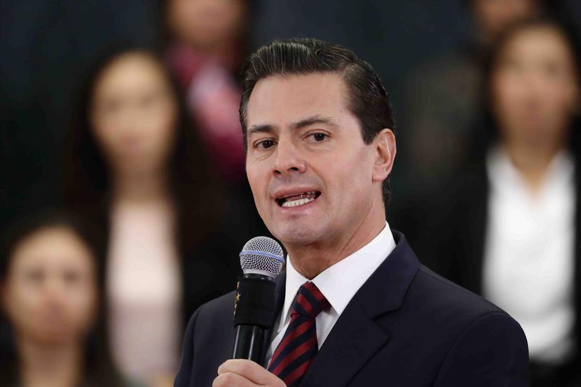 El presidente de México, Enrique Peña Nieto, habla durante un evento celebrado en la residencia oficial de Los Pinos, en Ciudad de México. (EFE)
