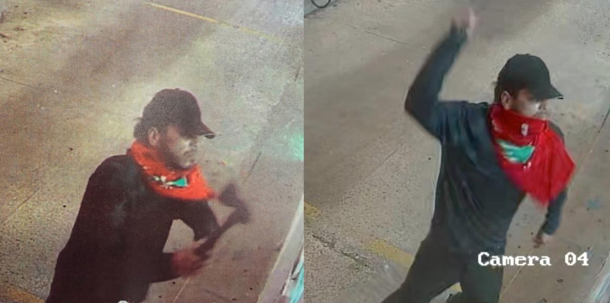 Captado en vídeo: hombre roba gasolinera en Toa Baja utilizando un hacha