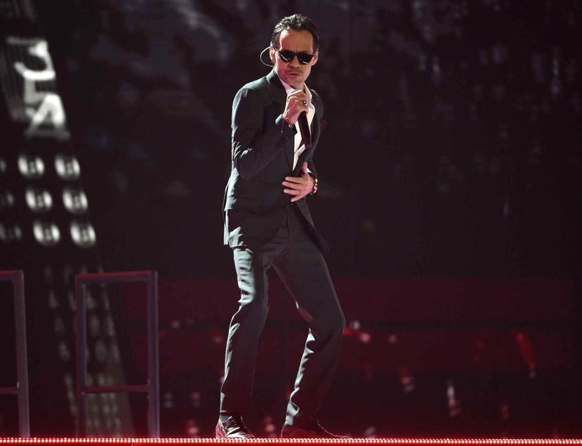 El cantante boricua Marc Anthony tuvo a su cargo la apertura del show. (AP)