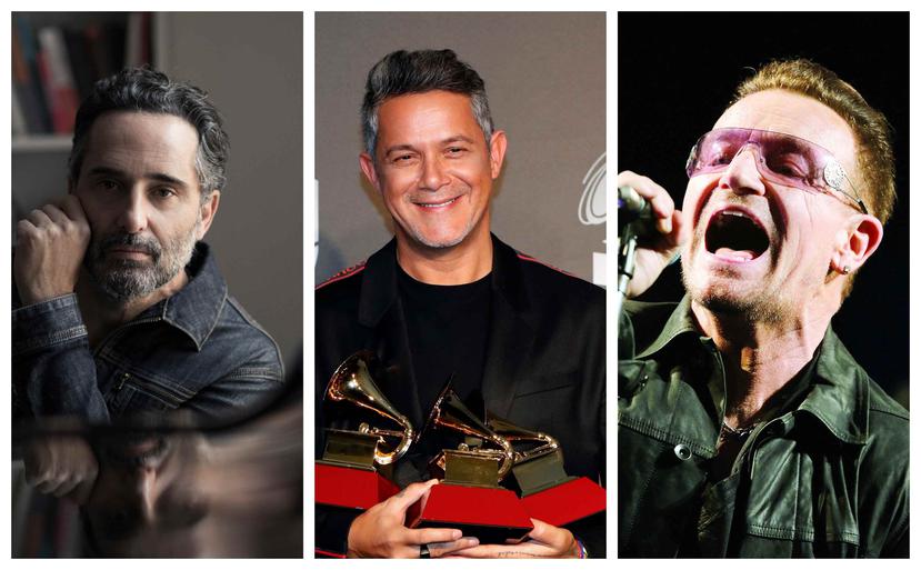 Los cantautores Jorge Drexler, Alejandro Sanz y Bono han compuesto nuevos temas, (Montaje / GFR)