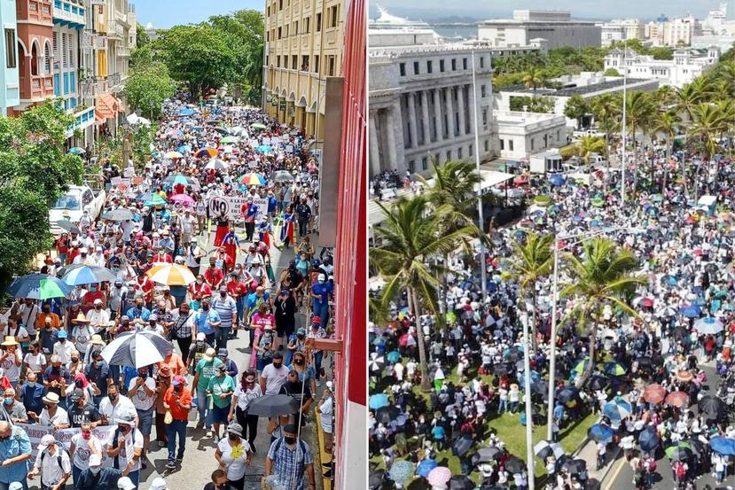 La concurrida marcha partió desde el Capitolio hasta La Fortaleza. (PR por la Familia)