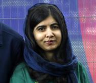 Malala Yousafzai en la fiesta de inauguración de la Copa del Mundo de Cricket a lo largo de The Mall en Londres.