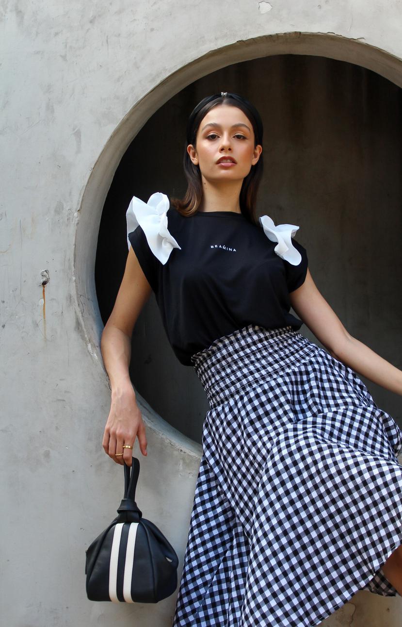 La nueva colección “Beamina Tees” se destaca por la combinación del estilo casual de la camiseta con elementos más elegantes y coquetos que distinguen la marca Beamina. (Fotos: Suministradas)