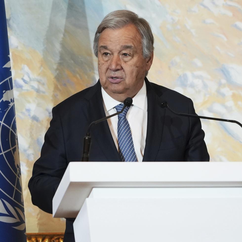 António Guterres considera que el clima y el conflicto entre Rusia y Ucrania son dos grandes impulsores de la crisis alimentaria global.
