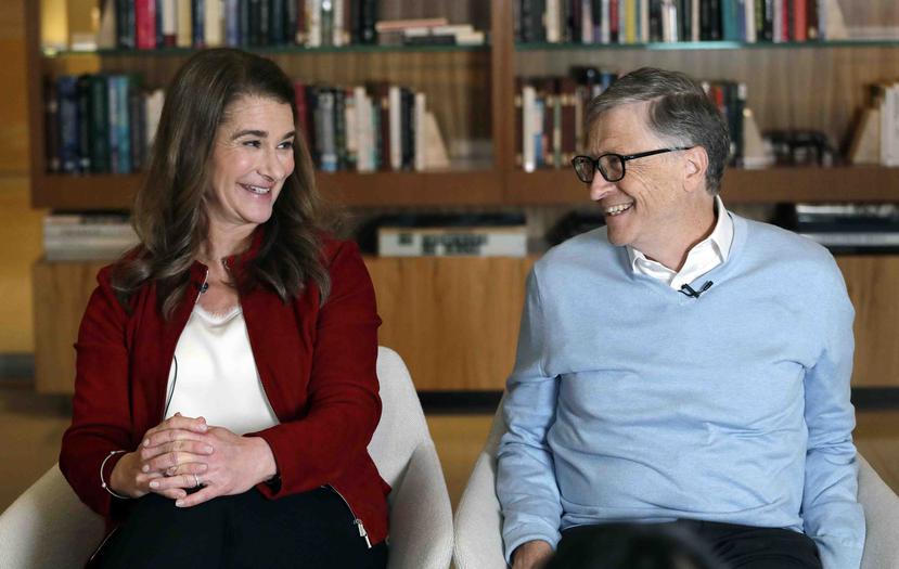 Melinda Gates junto a su esposo, Bill Gates, fundador de Microsoft. (AP/Elaine Thompson)