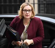 Amber Rudd tenía programado hablar el lunes ante el Parlamento acerca de lo que se ha denominado el escándalo Windrush. (EFE / Neil Hall)